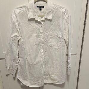 Banana Republic Crisp White Casual Button-Down Shirt